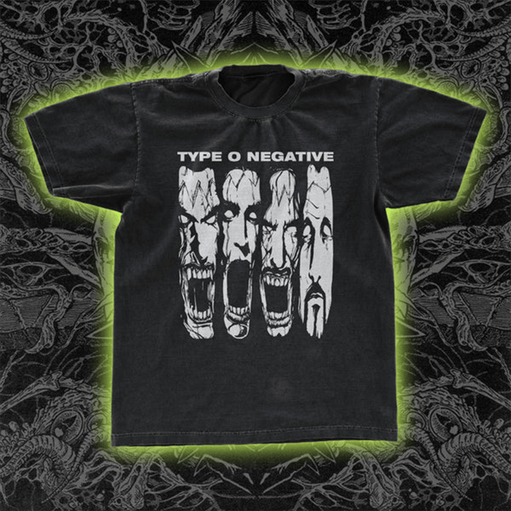 Type O Negative Merch Type O Negative Faces T-Shirt Awesome Mother's Day Gifts 2025