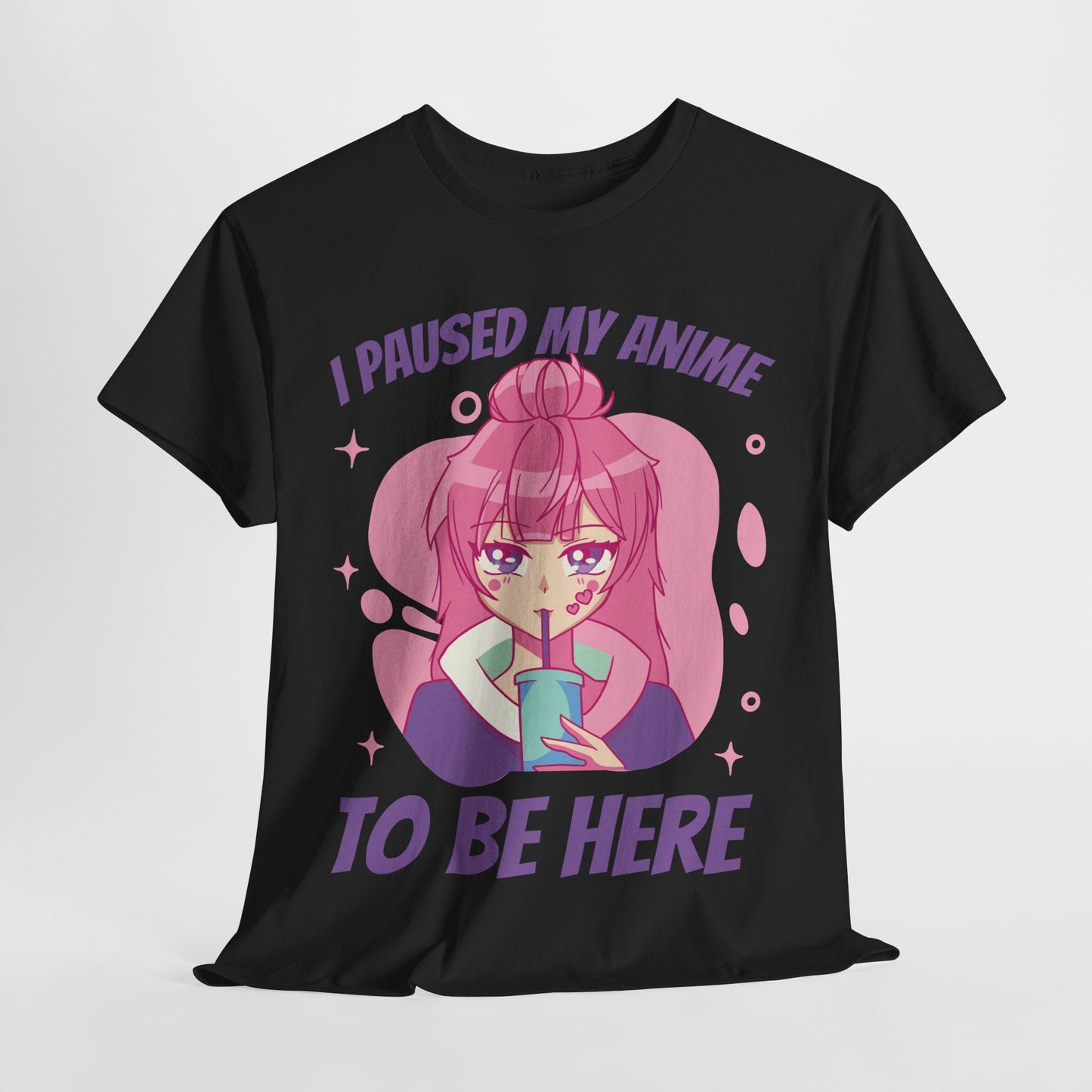 I Paused My Anime To Be Here Shirt Anime Graphic Tee