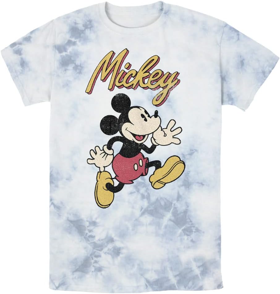 Disney Characters Vintage Mickey Young Men's Short Sleeve Tee Shirt
