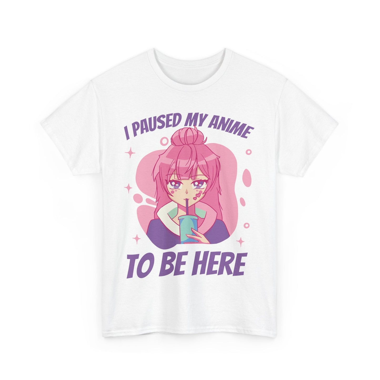 I Paused My Anime To Be Here Shirt Anime Graphic Tee