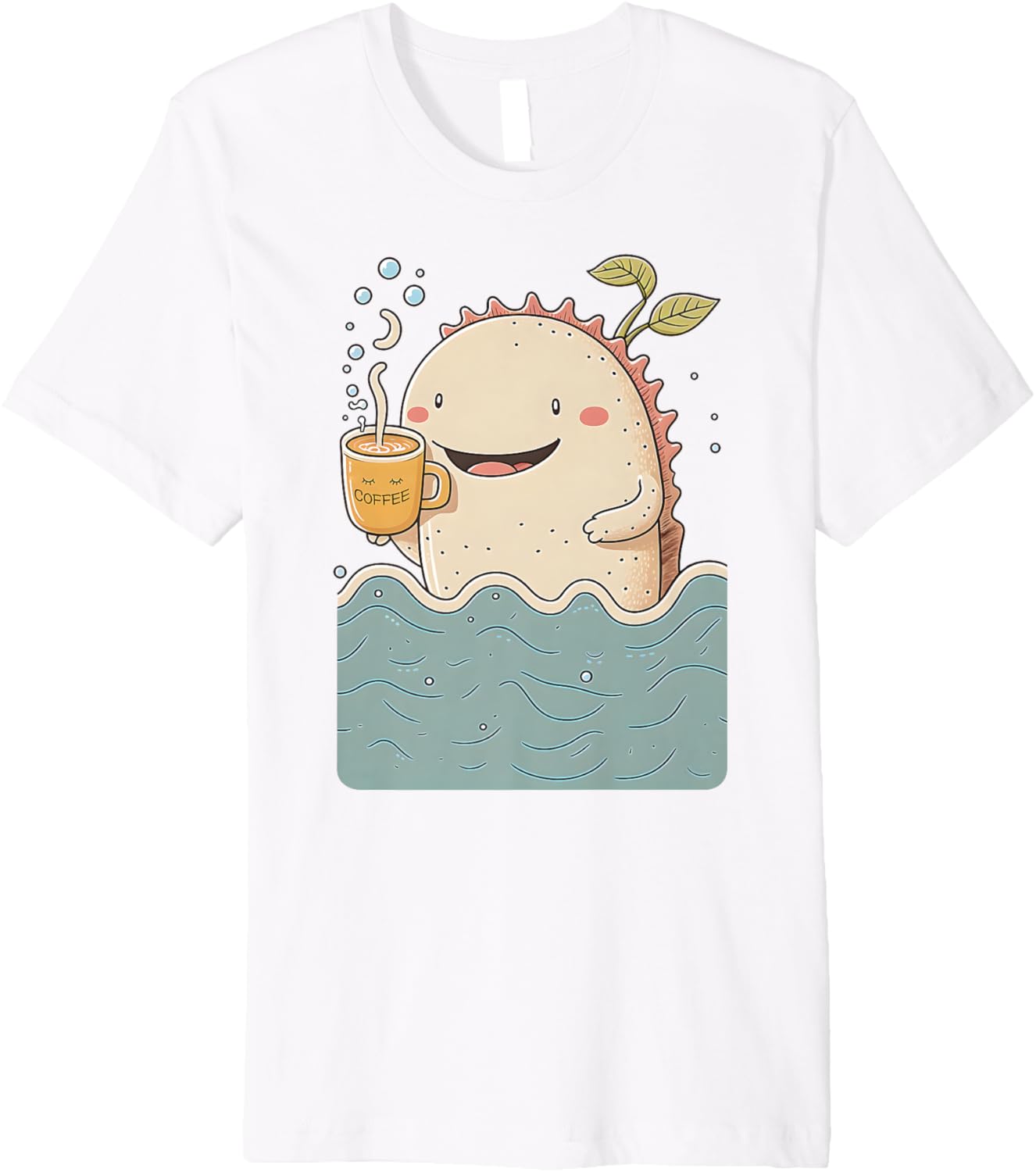Axolotl & Coffee Kawaii Anime Funny Sea & Coffee Lovers Premium