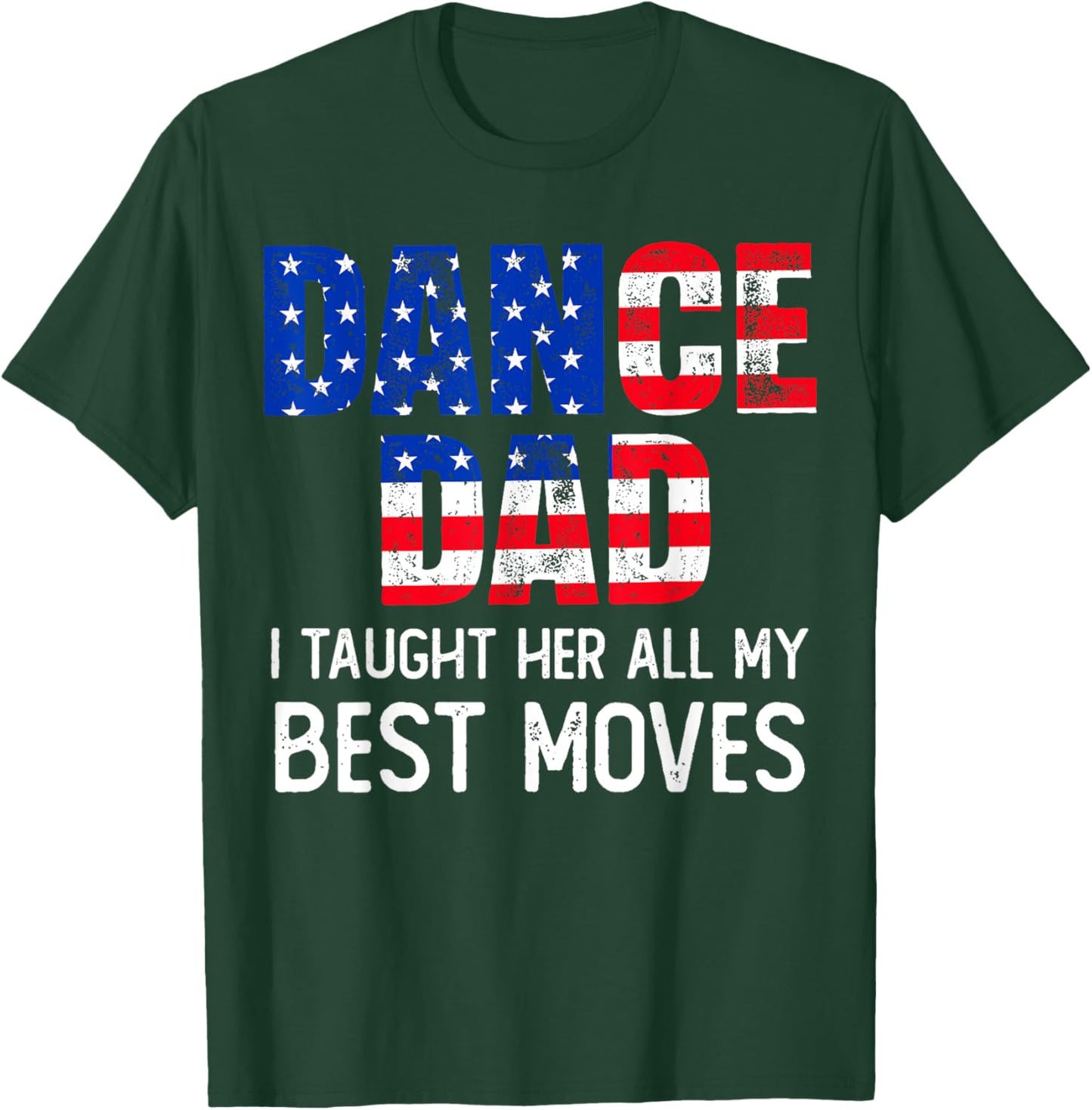 Fathers day Dad Dance Mens American Flag Dancing 4th of July