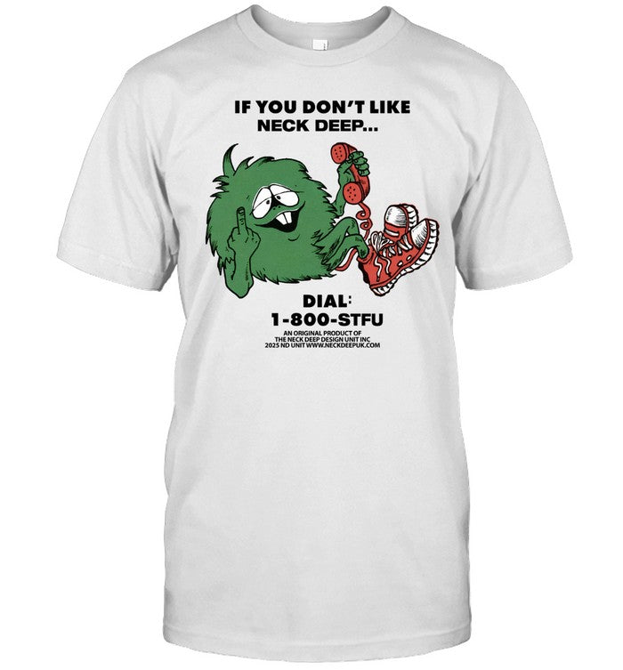 2025 Neck Deep Faded Bone T Shirt