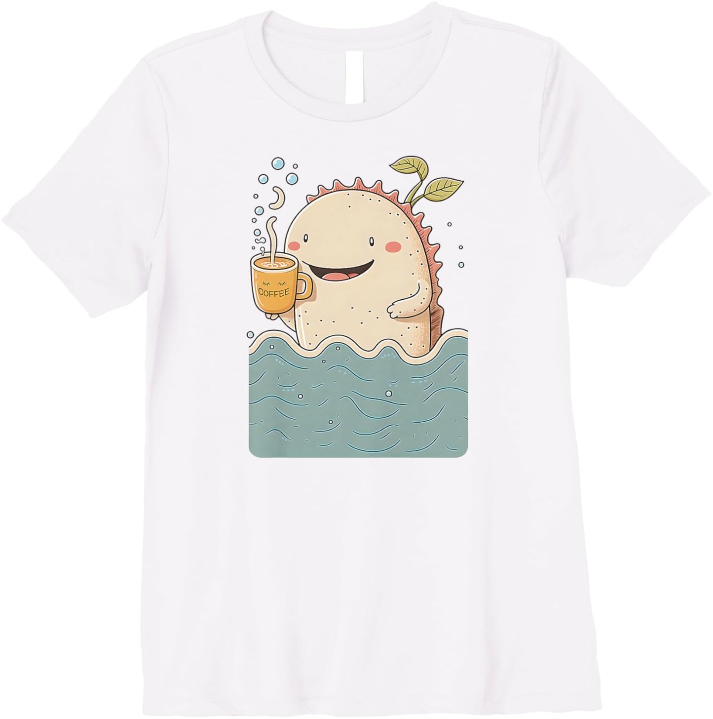 Axolotl & Coffee Kawaii Anime Funny Sea & Coffee Lovers Premium