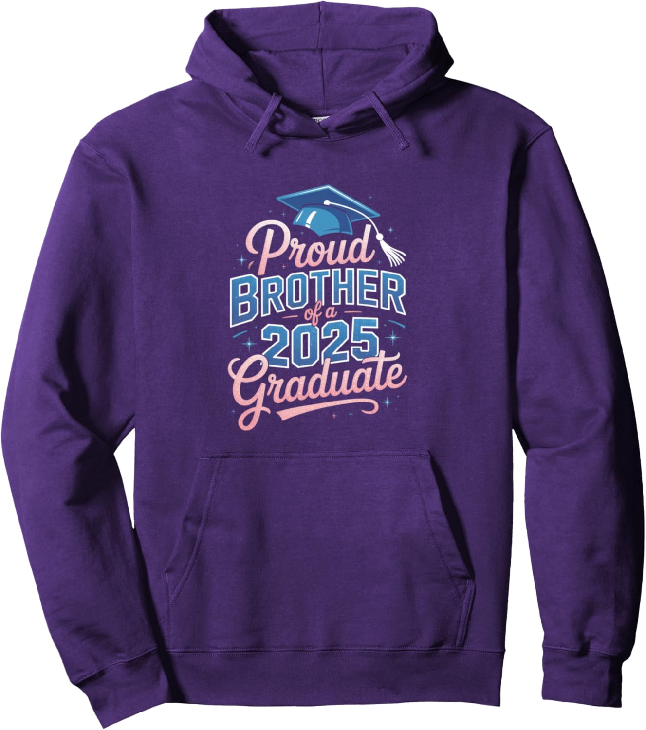 2025 Graduation Proud Brother Supportive Family Art Pullover Hoodie