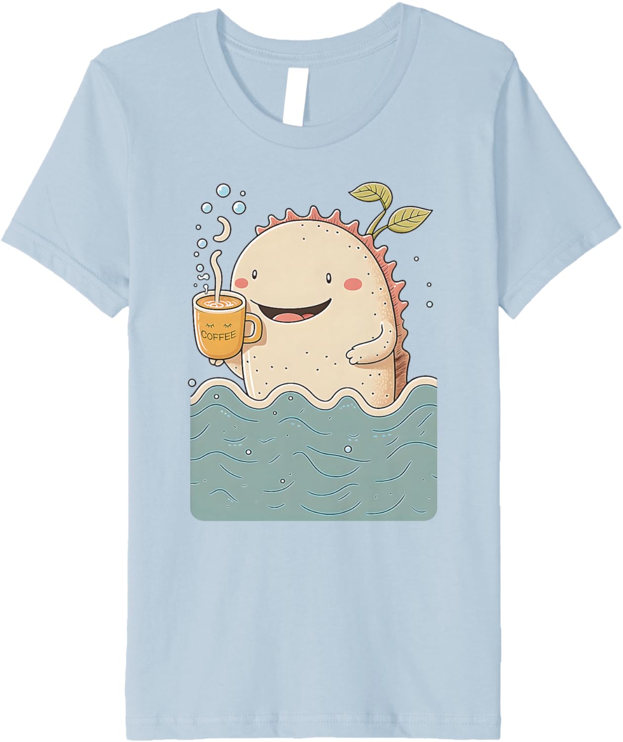 Axolotl & Coffee Kawaii Anime Funny Sea & Coffee Lovers Premium