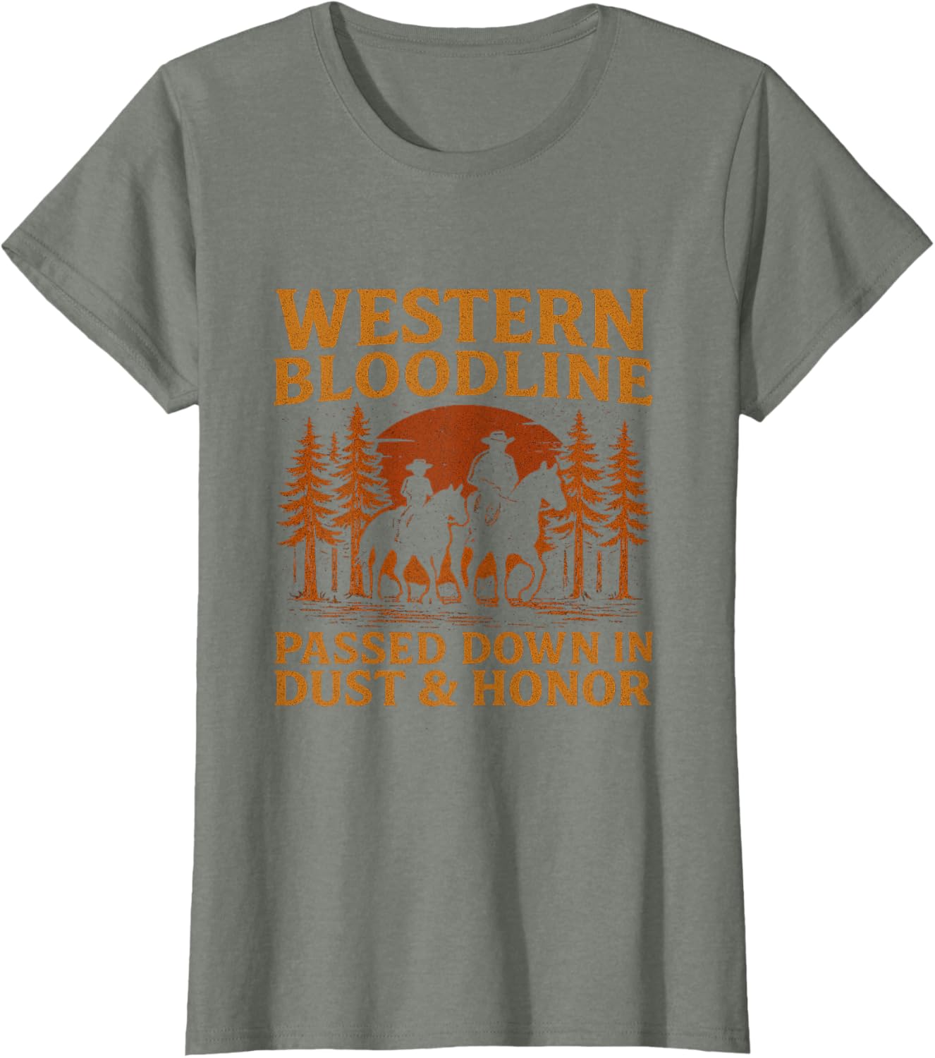 Father Son Cowboy Riding Western Legacy Vintage Tee