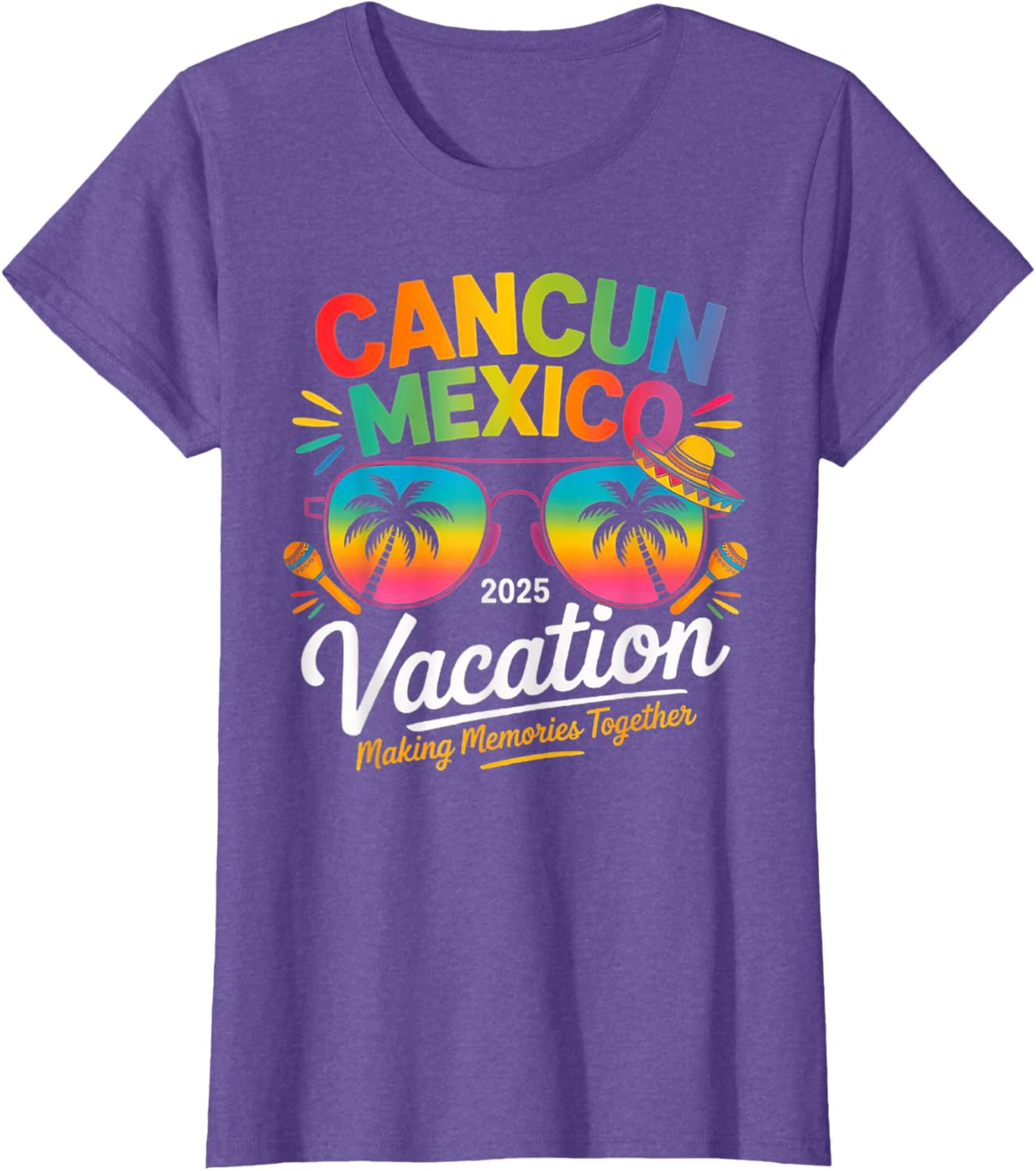 Cancun Mexico Vacation Beach 2025 Trip Group Squad Colorful