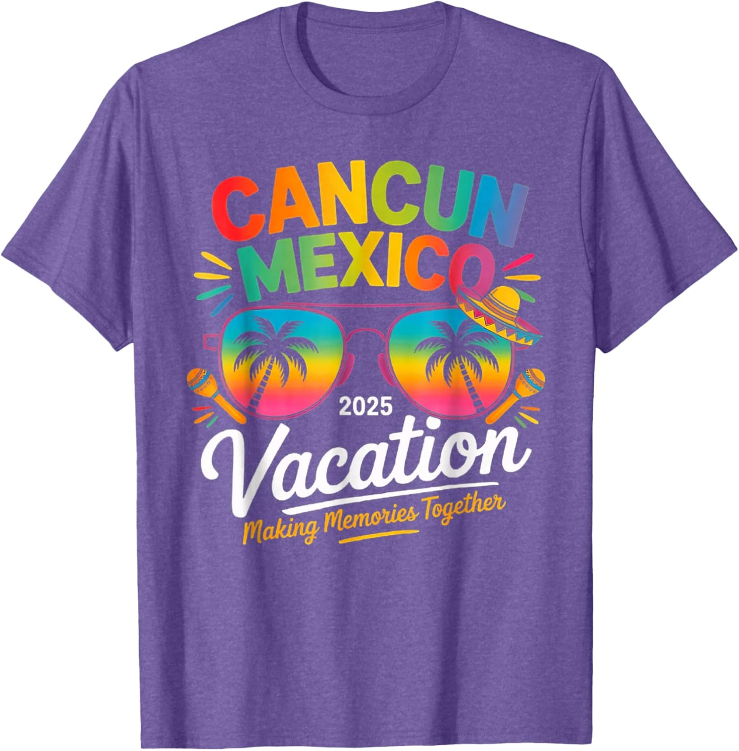 Cancun Mexico Vacation Beach 2025 Trip Group Squad Colorful