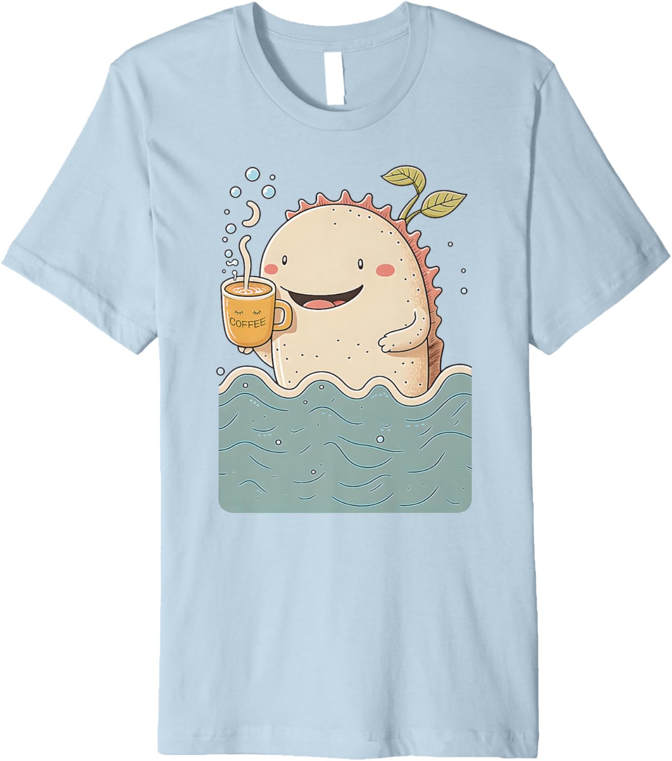 Axolotl & Coffee Kawaii Anime Funny Sea & Coffee Lovers Premium