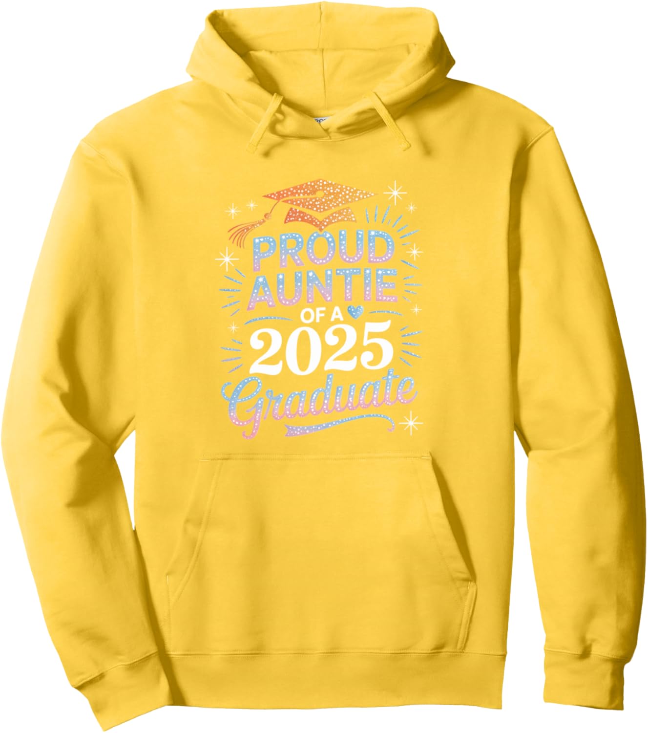 2025 Graduation Proud Aunt Family Celebration Design Pullover Hoodie