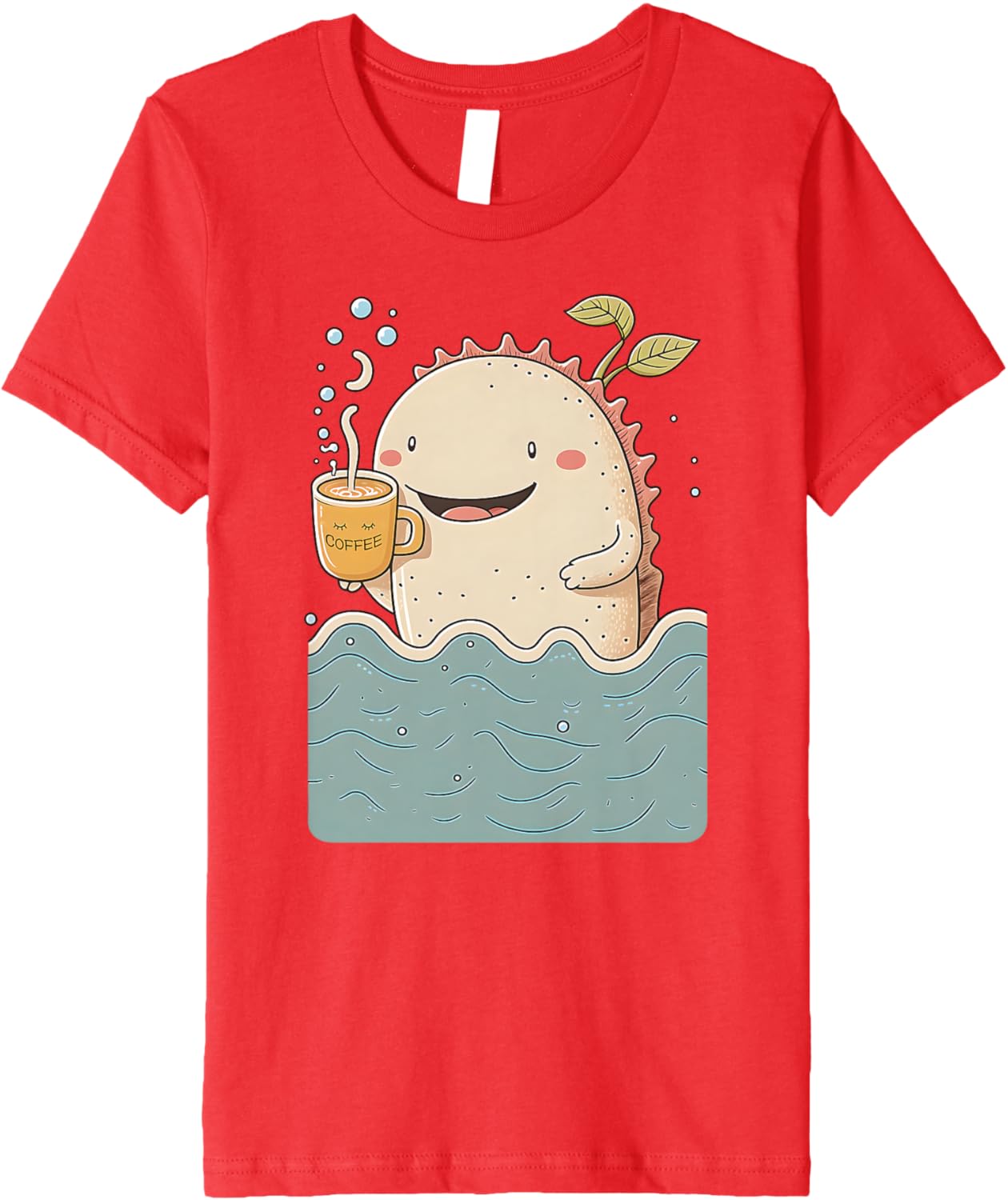 Axolotl & Coffee Kawaii Anime Funny Sea & Coffee Lovers Premium