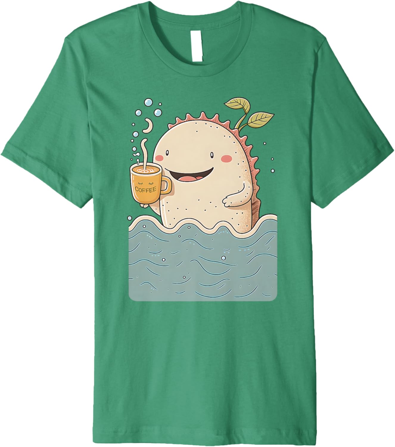 Axolotl & Coffee Kawaii Anime Funny Sea & Coffee Lovers Premium