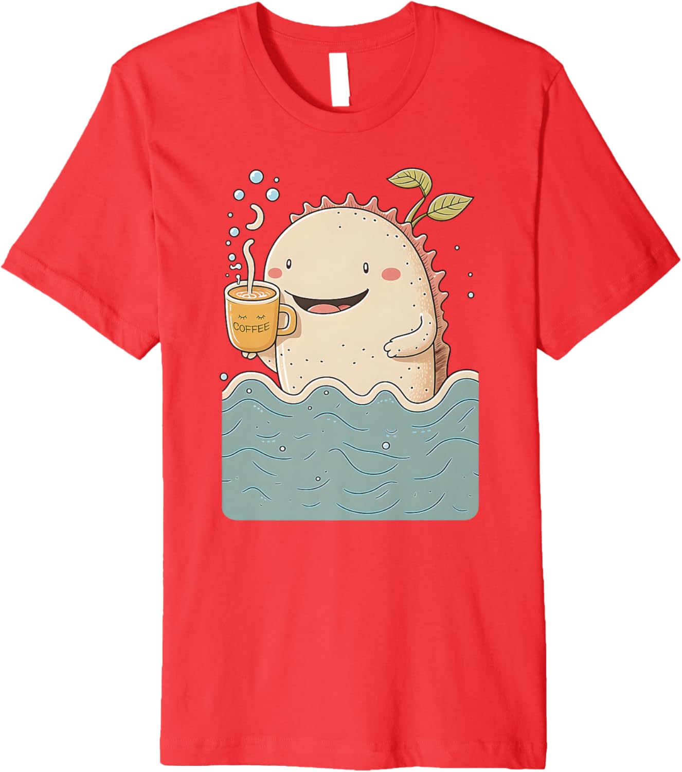 Axolotl & Coffee Kawaii Anime Funny Sea & Coffee Lovers Premium