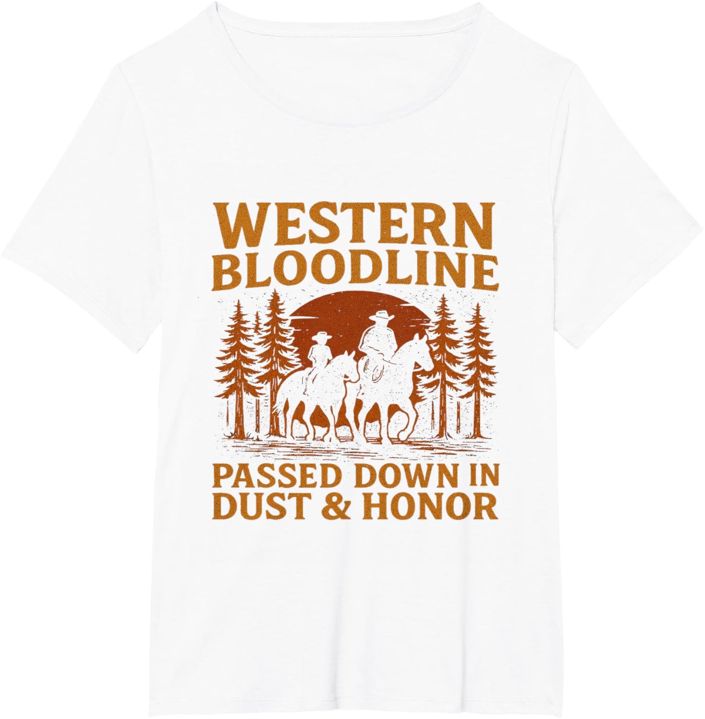 Father Son Cowboy Riding Western Legacy Vintage Tee