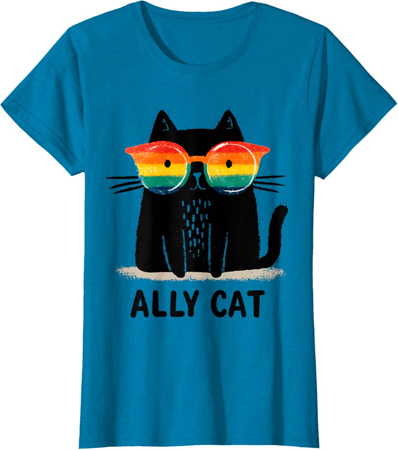 Ally Cat LGBT Gay Pride Month 2025 Rainbow Equal Rights