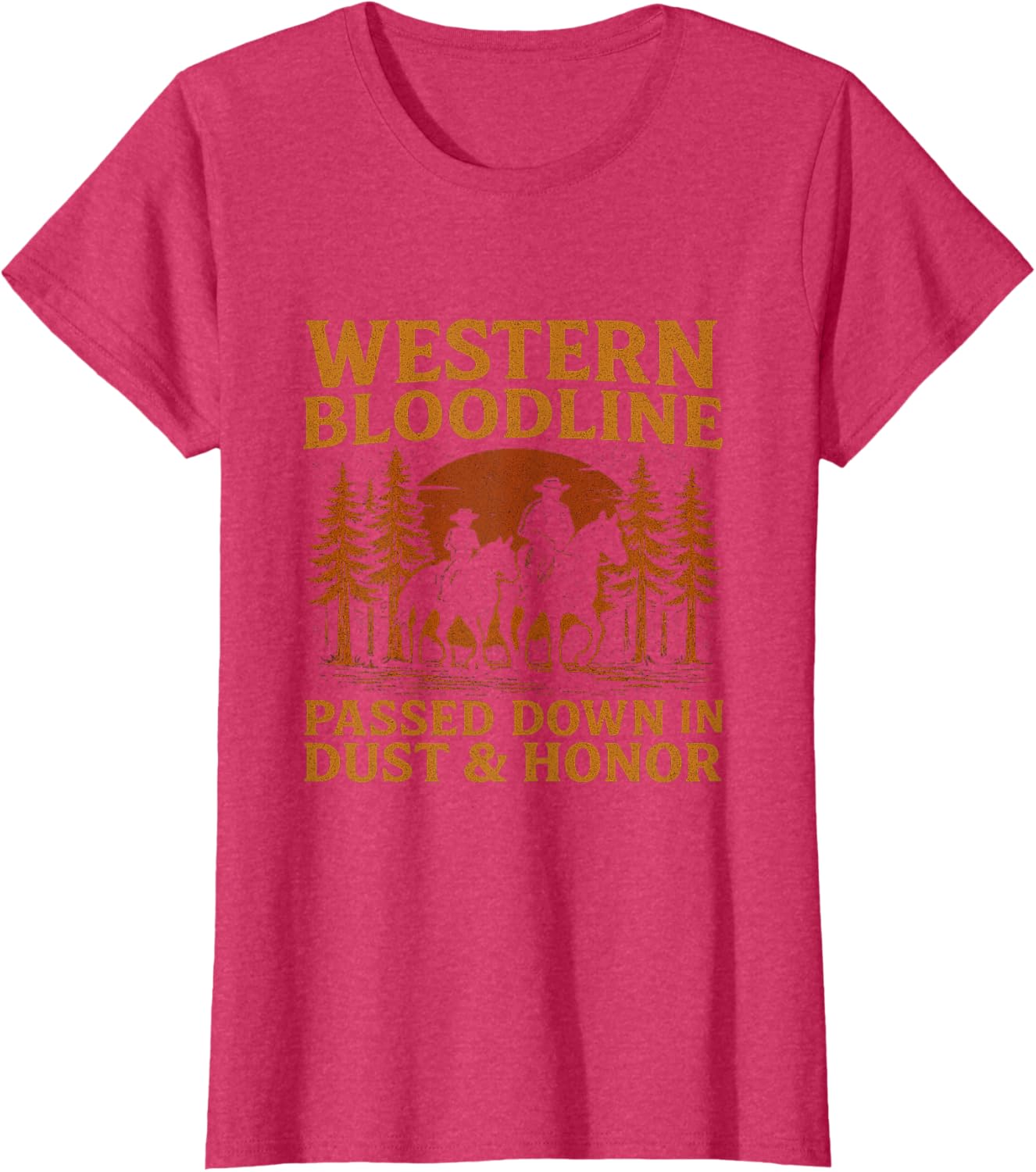 Father Son Cowboy Riding Western Legacy Vintage Tee