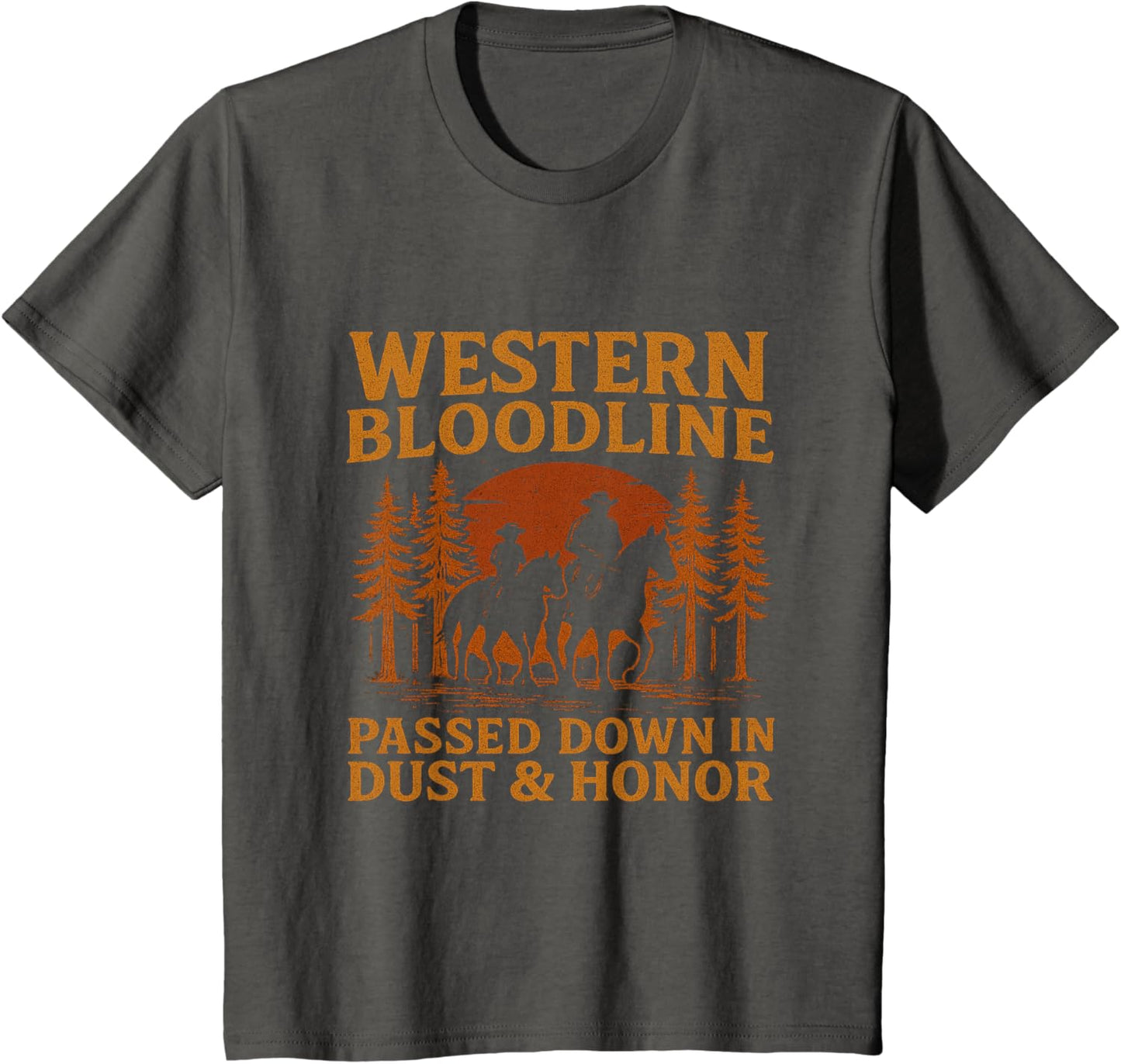 Father Son Cowboy Riding Western Legacy Vintage Tee