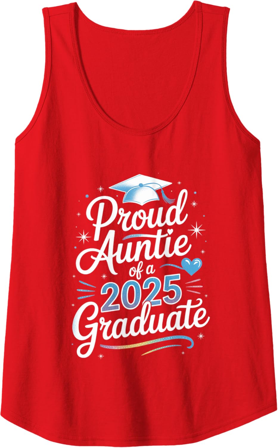2025 Graduation Proud Aunt Family Celebration Design Tank Top