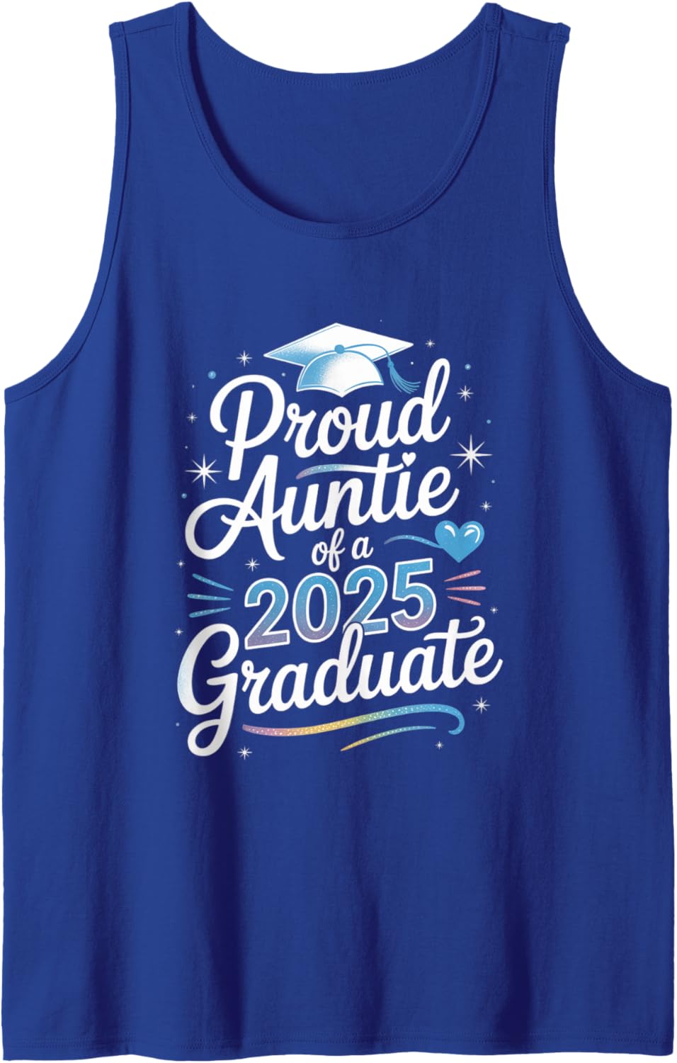 2025 Graduation Proud Aunt Family Celebration Design Tank Top