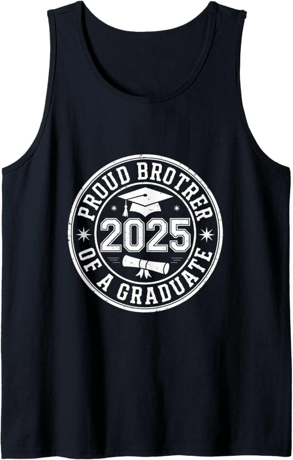 2025 Graduation Proud Brother Supportive Family Art Tank Top