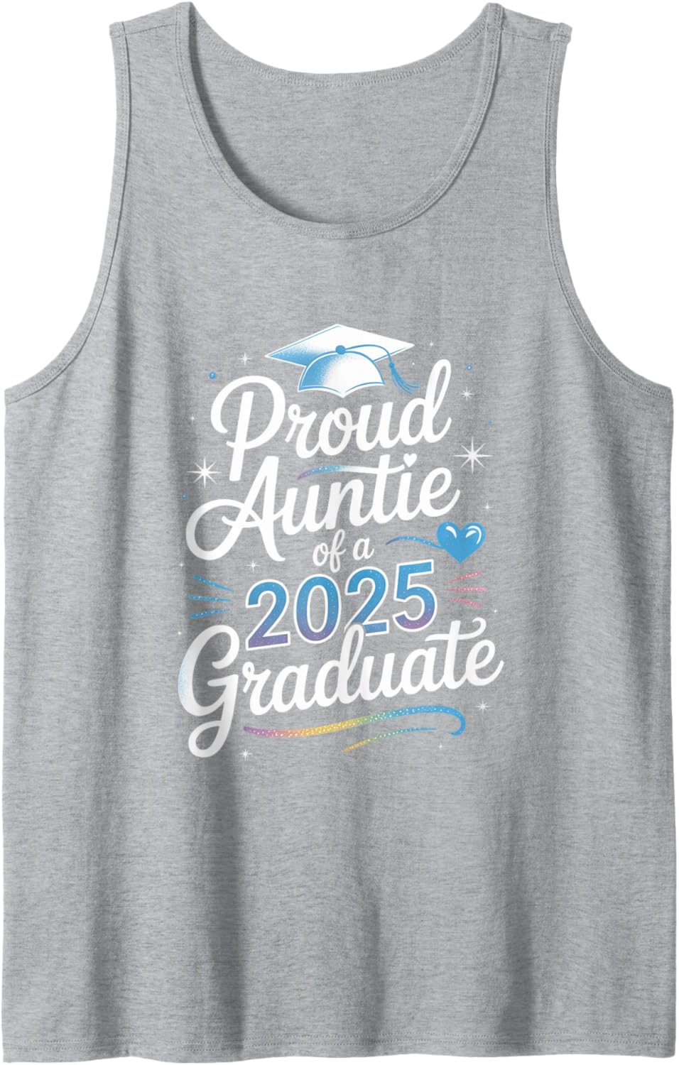 2025 Graduation Proud Aunt Family Celebration Design Tank Top