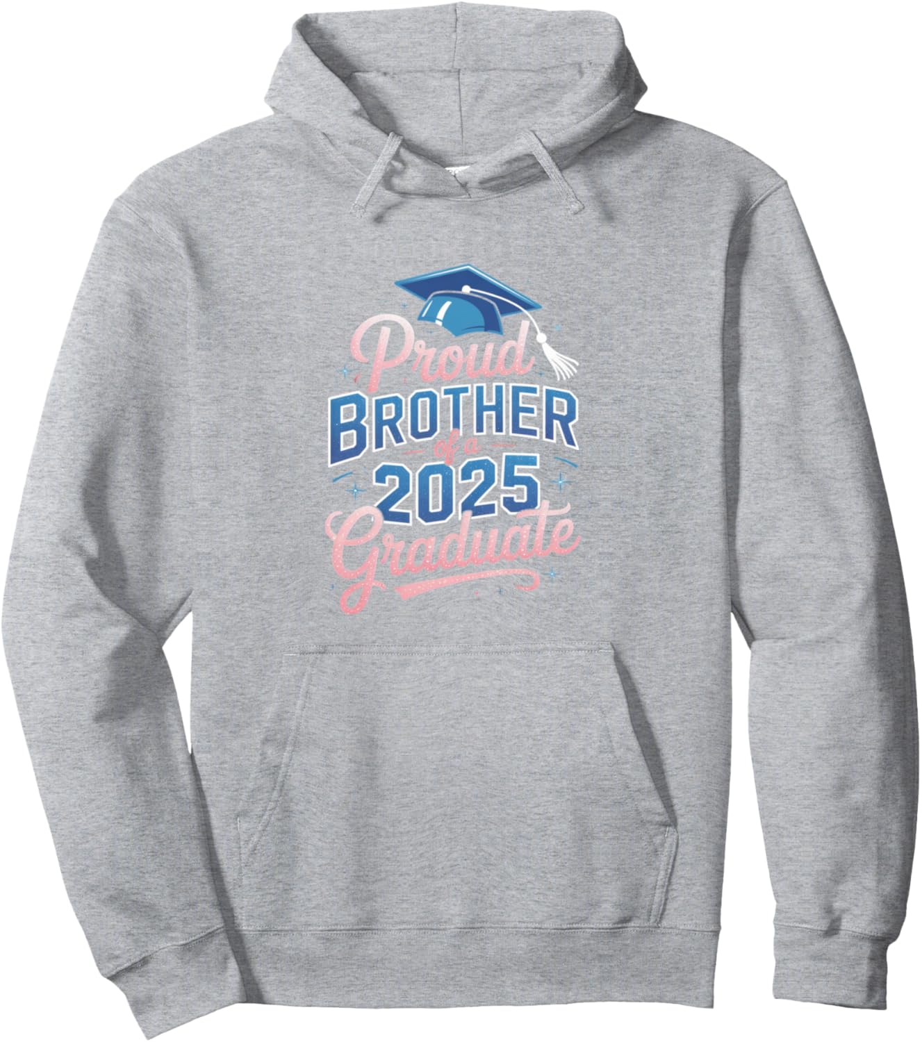 2025 Graduation Proud Brother Supportive Family Art Pullover Hoodie