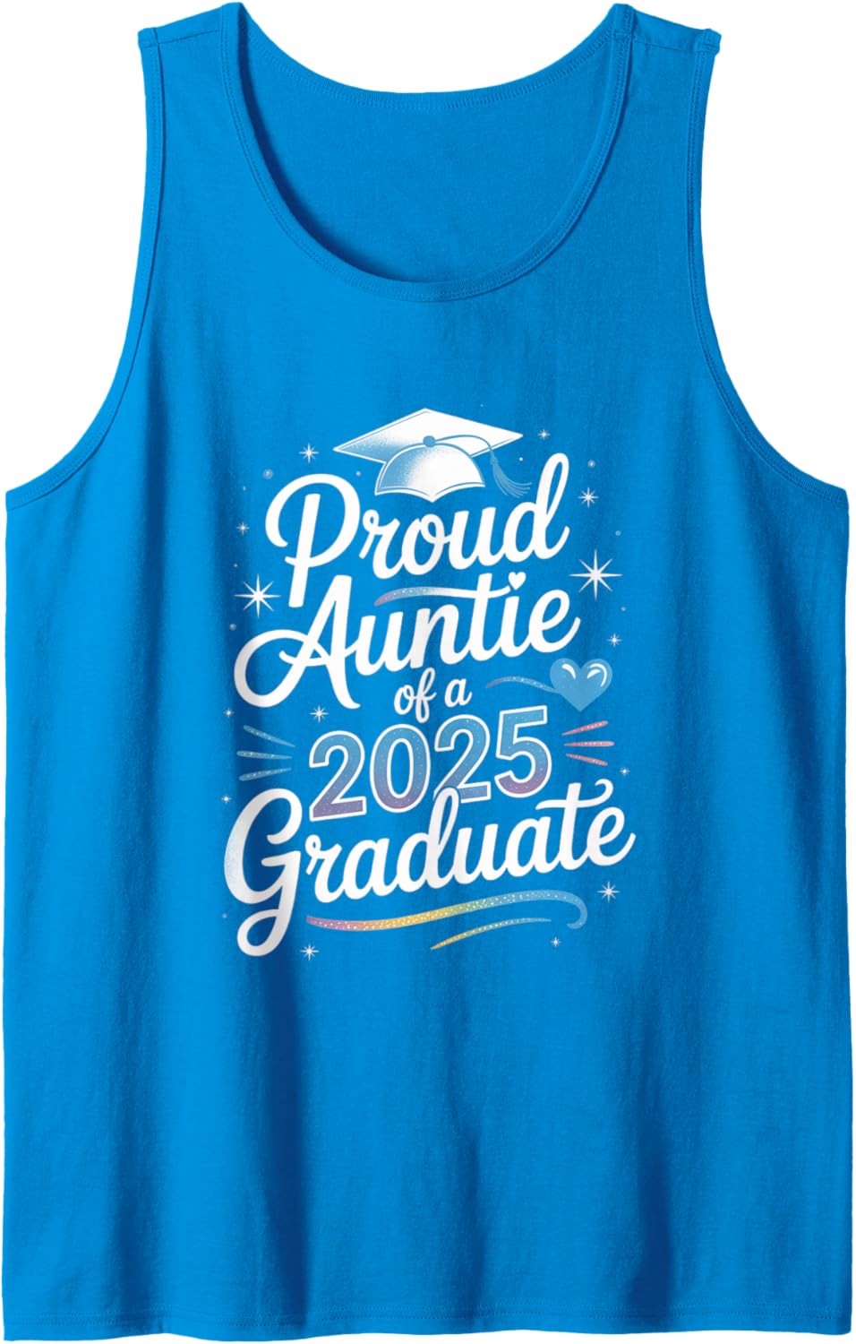 2025 Graduation Proud Aunt Family Celebration Design Tank Top