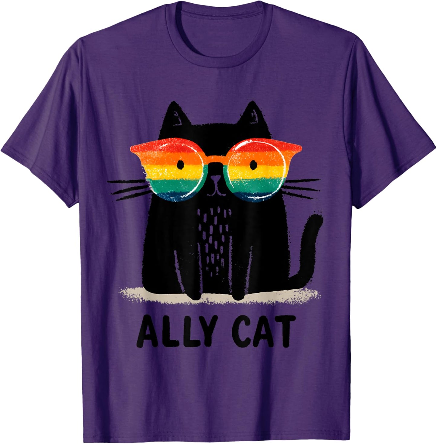 Ally Cat LGBT Gay Pride Month 2025 Rainbow Equal Rights
