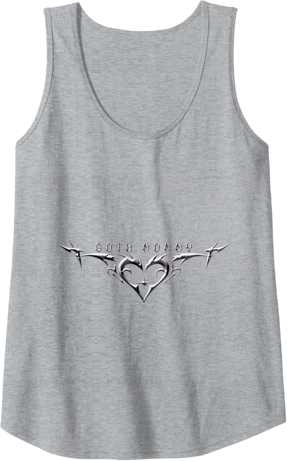 "Goth Mommy" Heart Tribal Heart Love Tattoo Aesthetic Tank Top