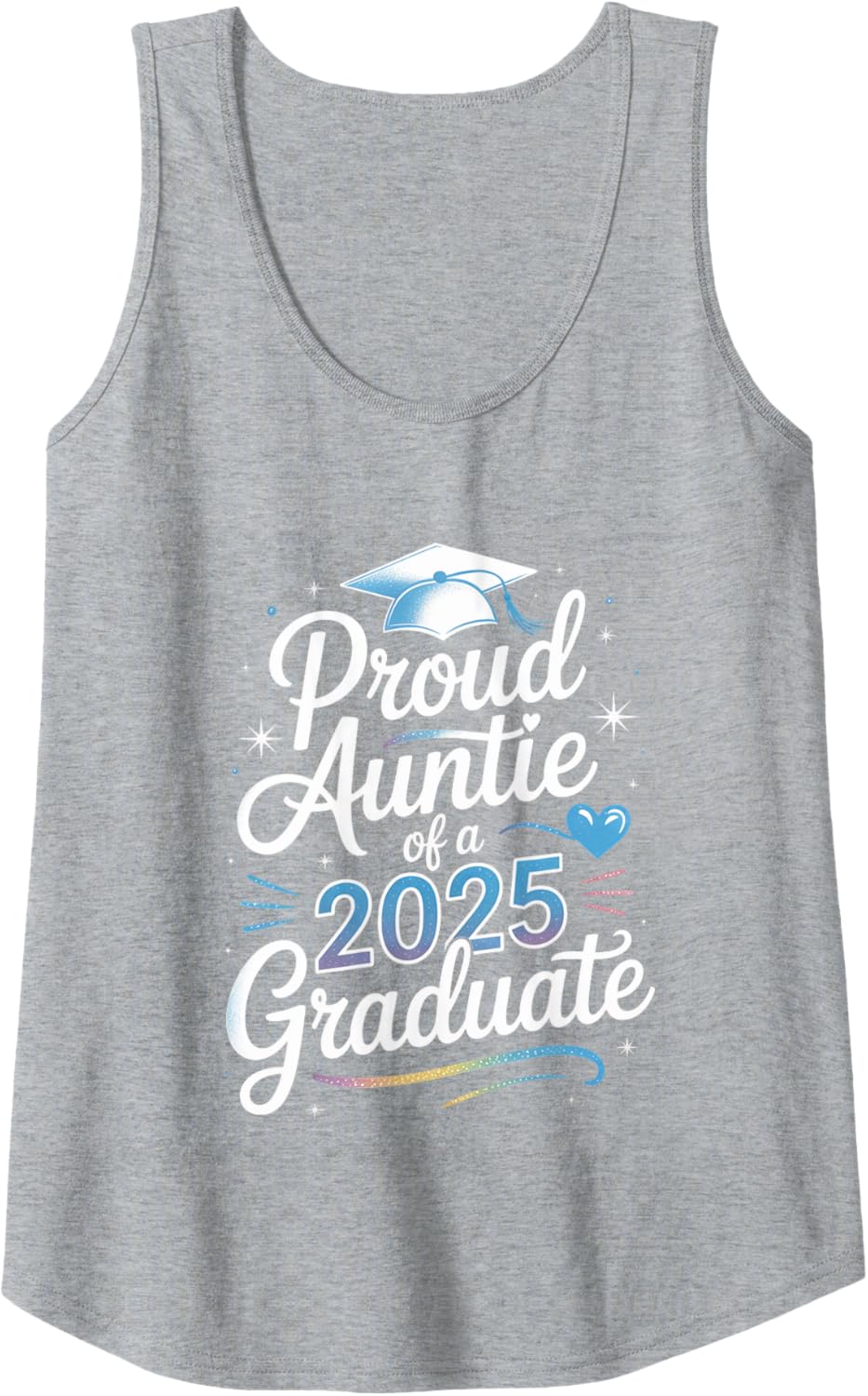 2025 Graduation Proud Aunt Family Celebration Design Tank Top