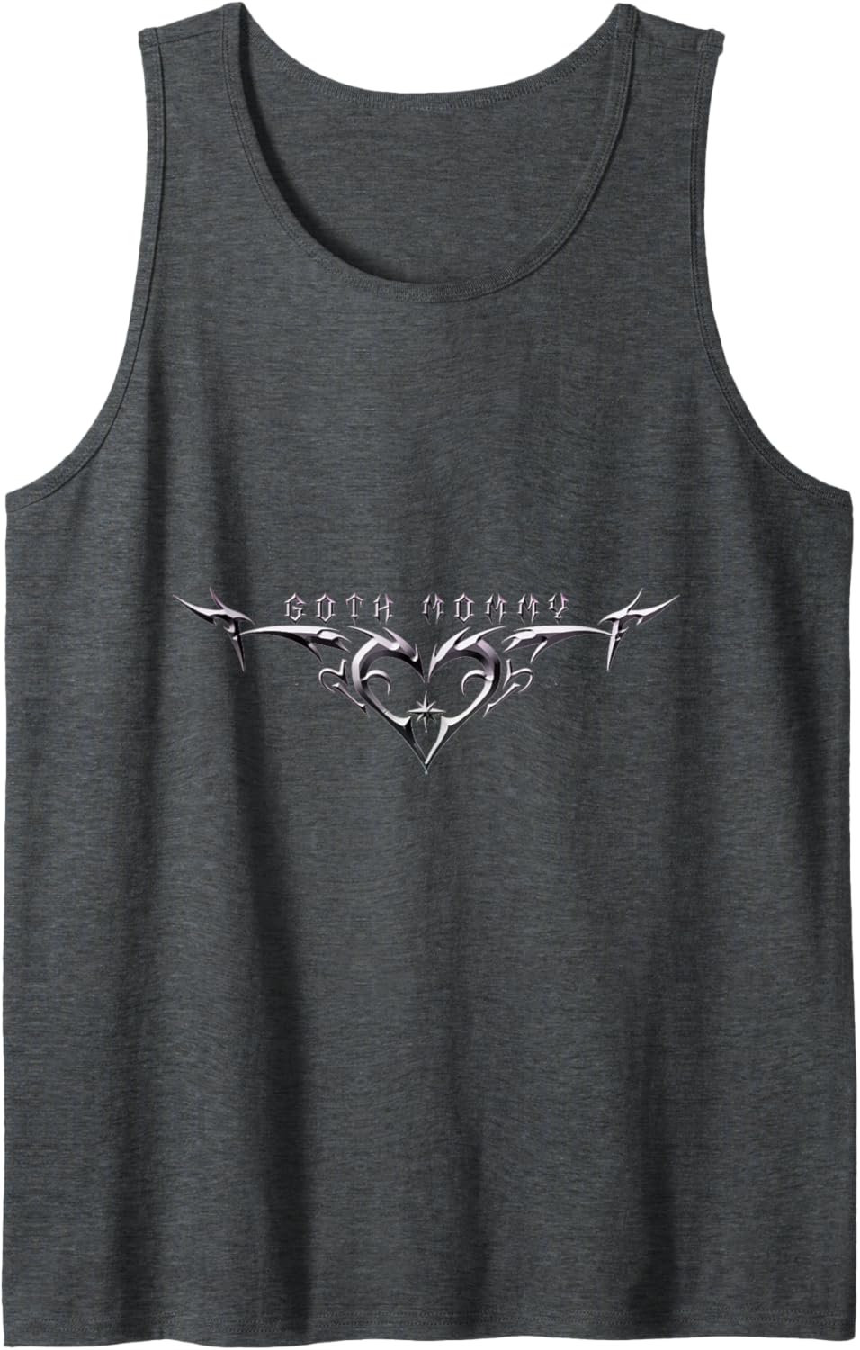 "Goth Mommy" Heart Tribal Heart Love Tattoo Aesthetic Tank Top