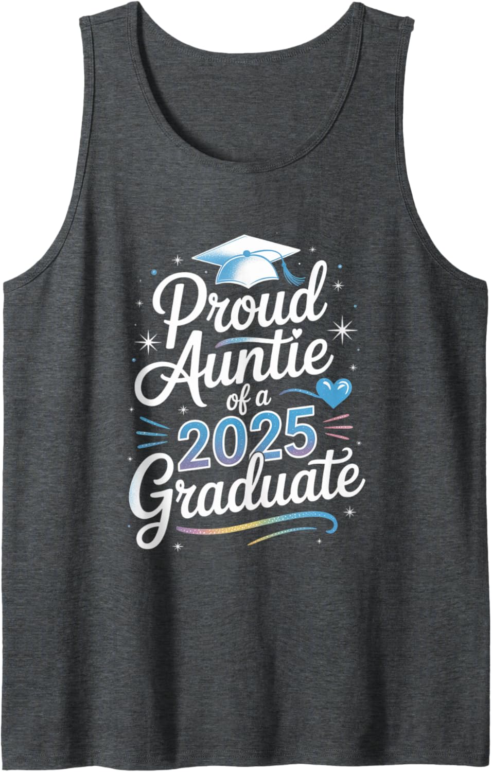 2025 Graduation Proud Aunt Family Celebration Design Tank Top
