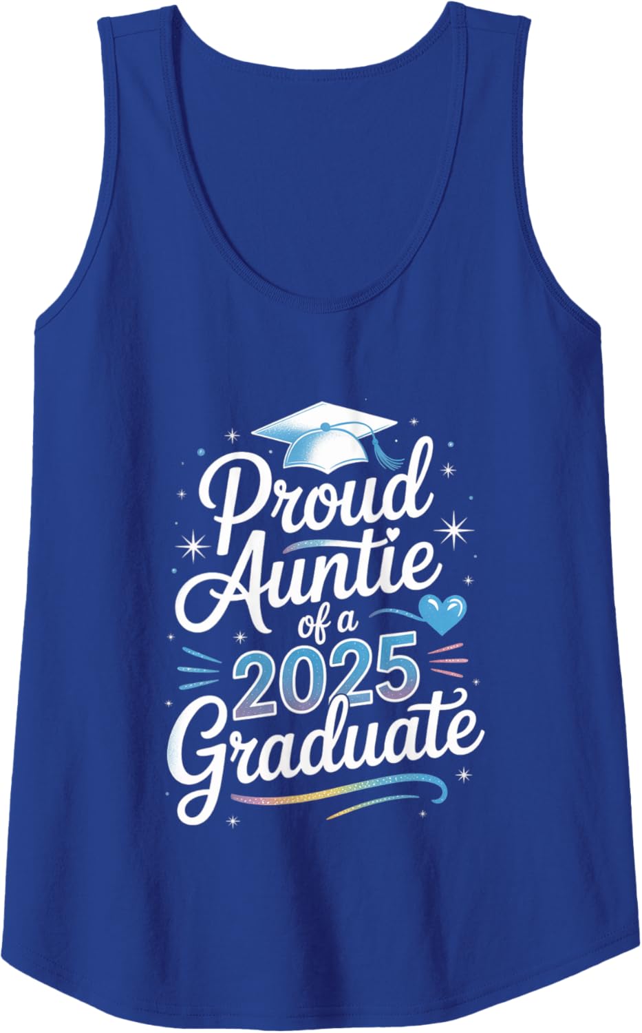 2025 Graduation Proud Aunt Family Celebration Design Tank Top