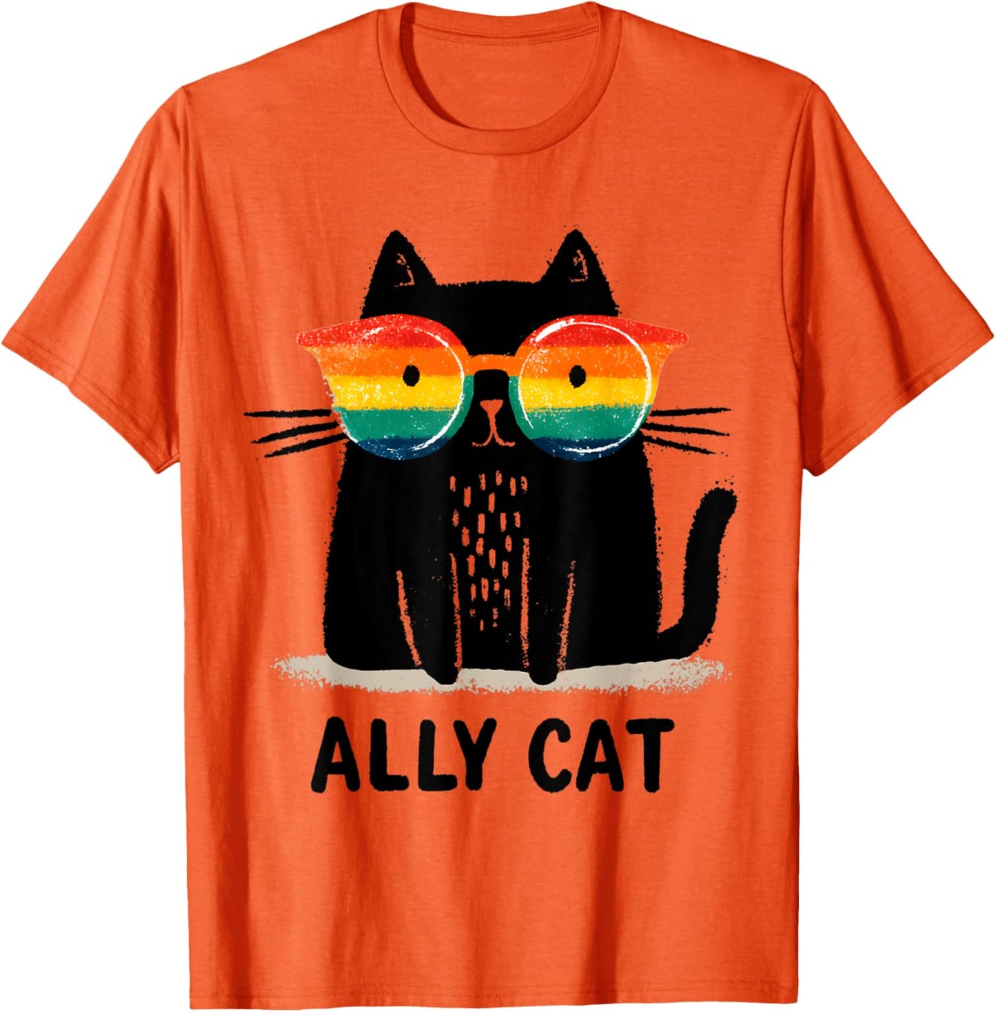 Ally Cat LGBT Gay Pride Month 2025 Rainbow Equal Rights