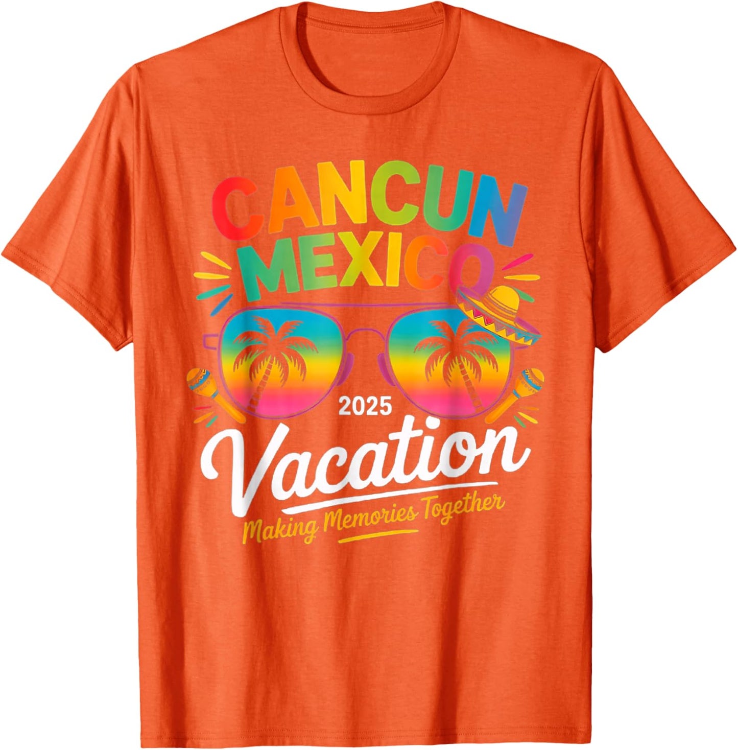 Cancun Mexico Vacation Beach 2025 Trip Group Squad Colorful