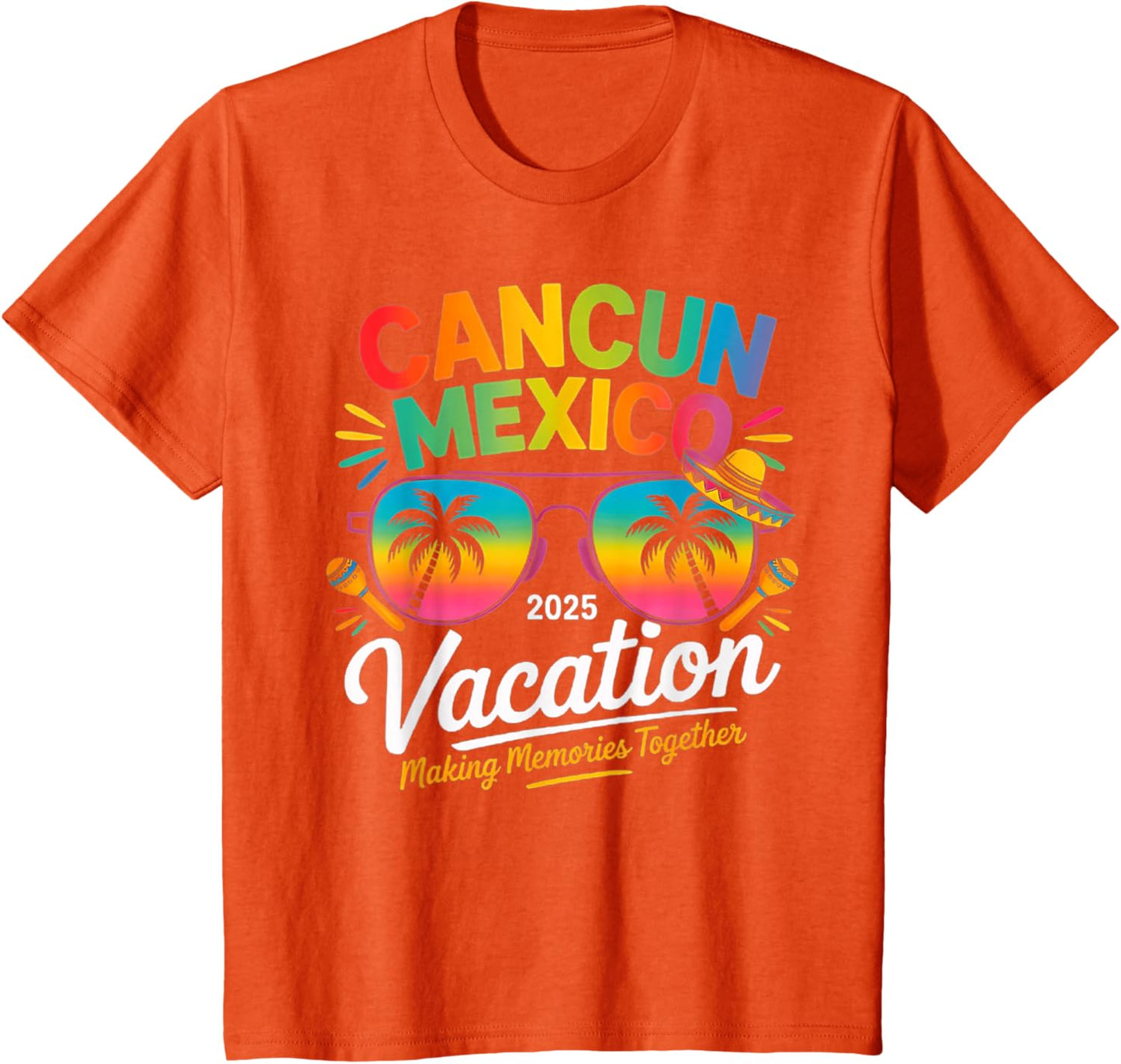Cancun Mexico Vacation Beach 2025 Trip Group Squad Colorful