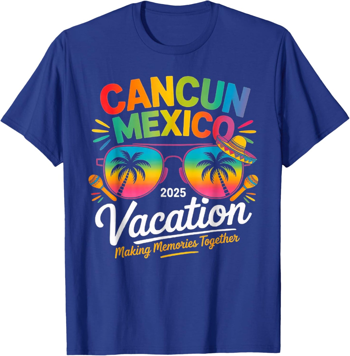 Cancun Mexico Vacation Beach 2025 Trip Group Squad Colorful
