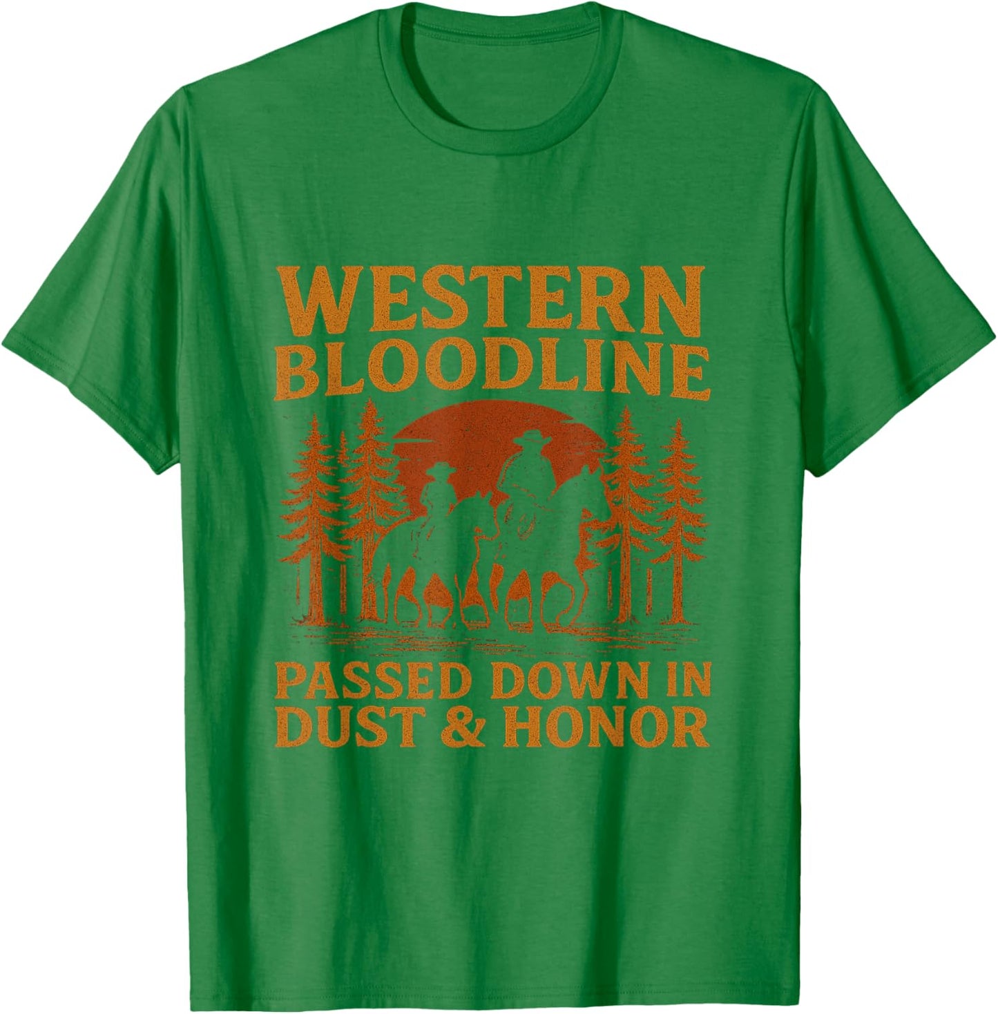 Father Son Cowboy Riding Western Legacy Vintage Tee