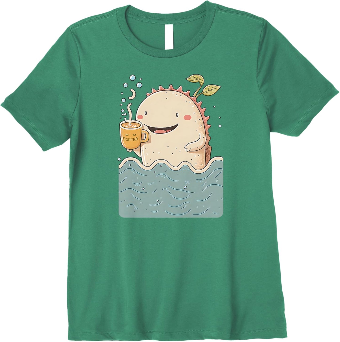 Axolotl & Coffee Kawaii Anime Funny Sea & Coffee Lovers Premium