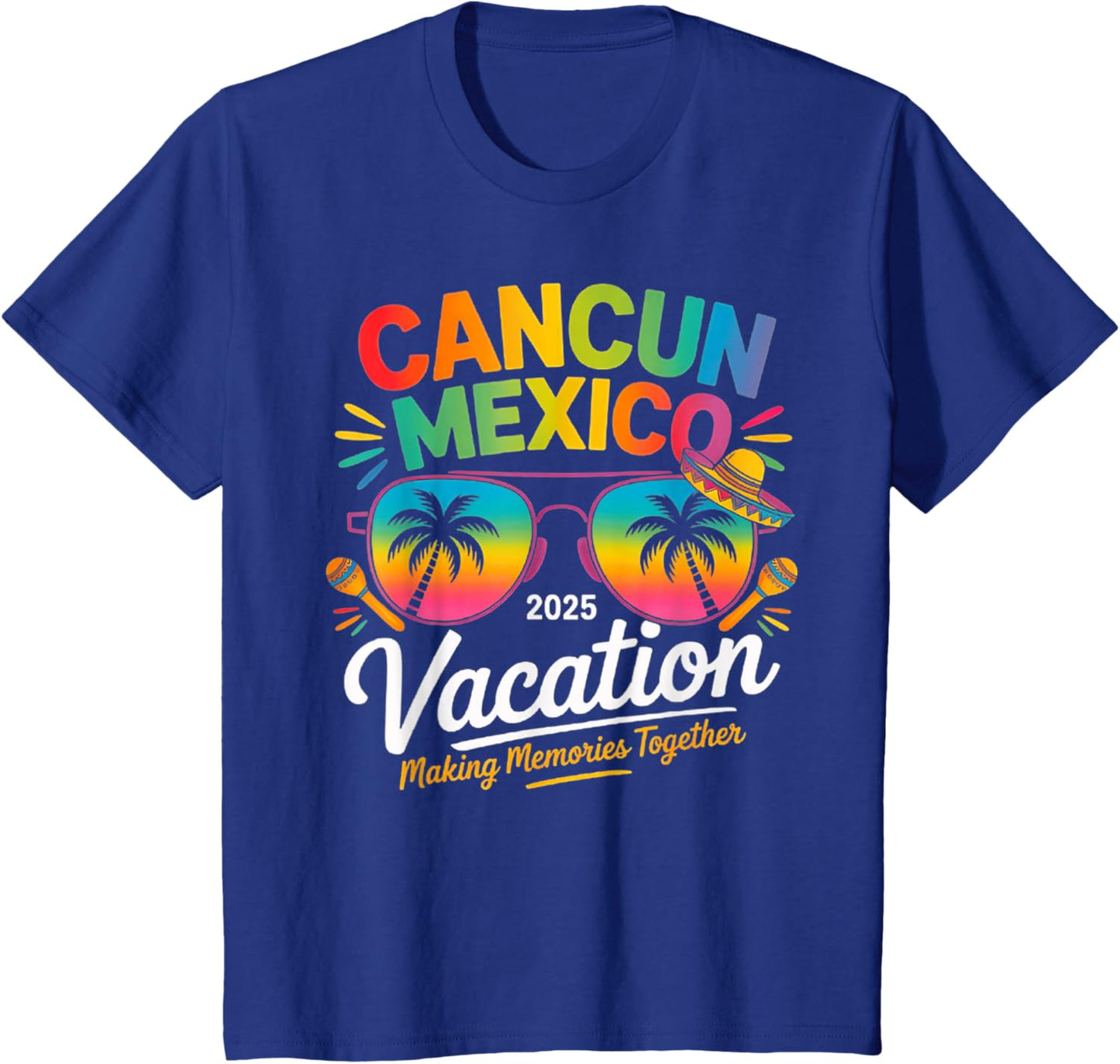 Cancun Mexico Vacation Beach 2025 Trip Group Squad Colorful