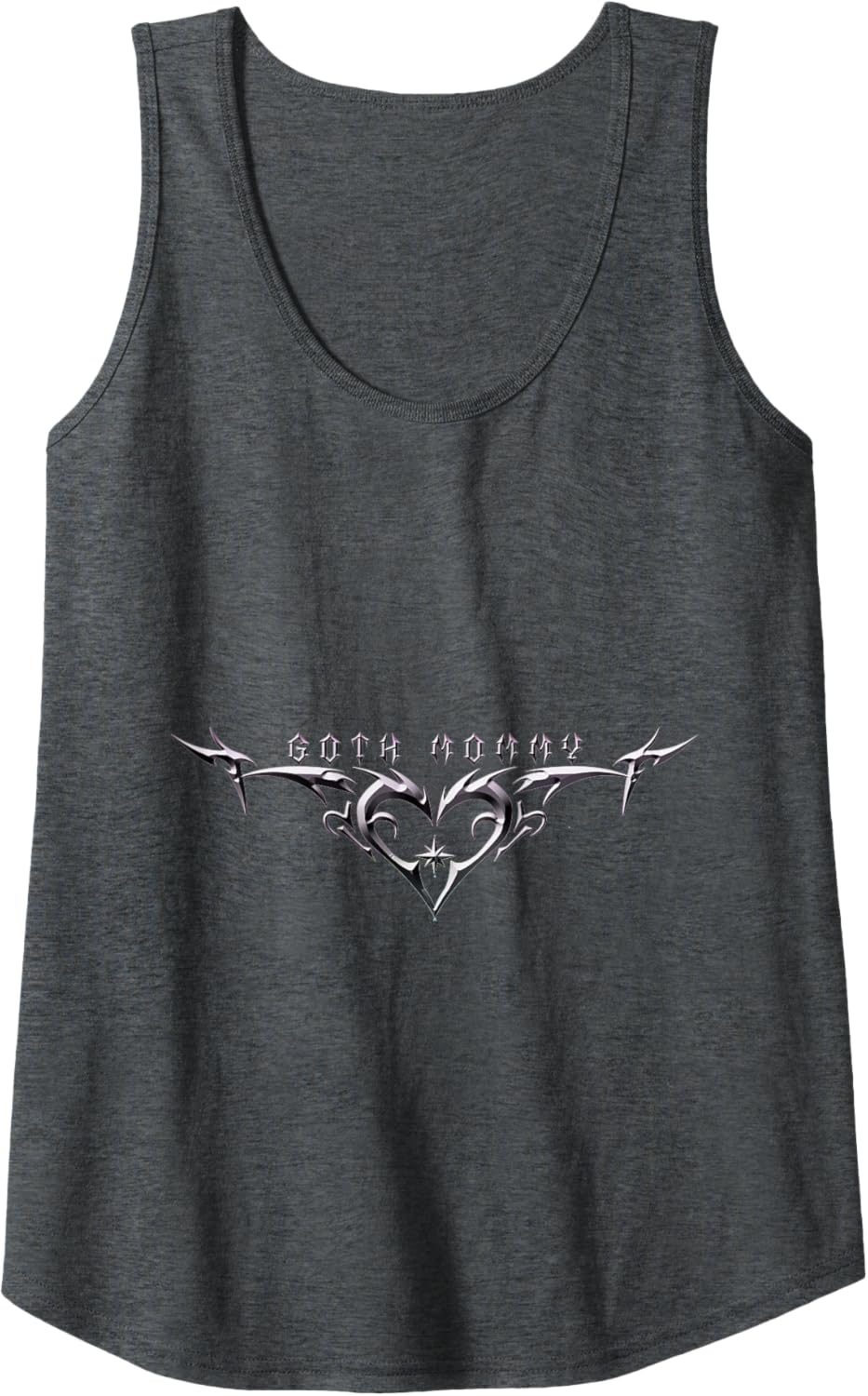 "Goth Mommy" Heart Tribal Heart Love Tattoo Aesthetic Tank Top
