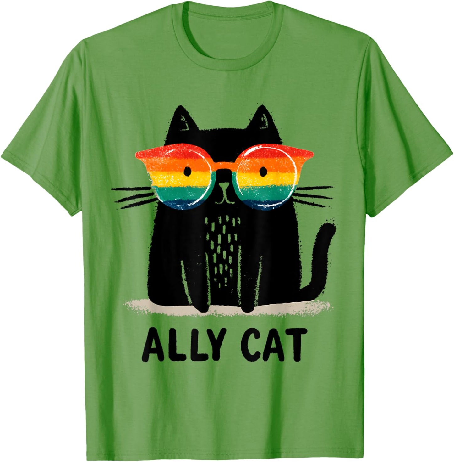 Ally Cat LGBT Gay Pride Month 2025 Rainbow Equal Rights