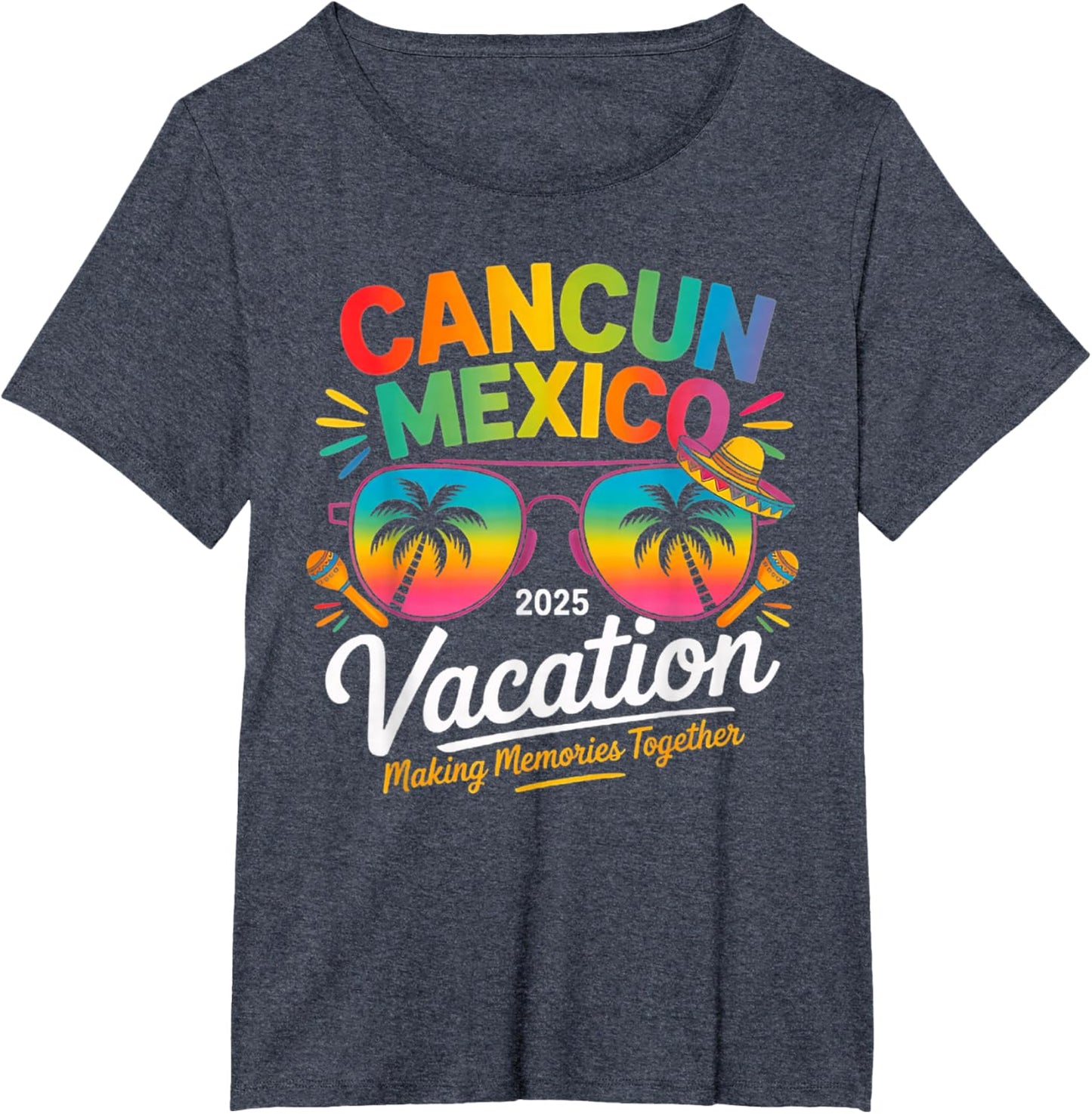 Cancun Mexico Vacation Beach 2025 Trip Group Squad Colorful