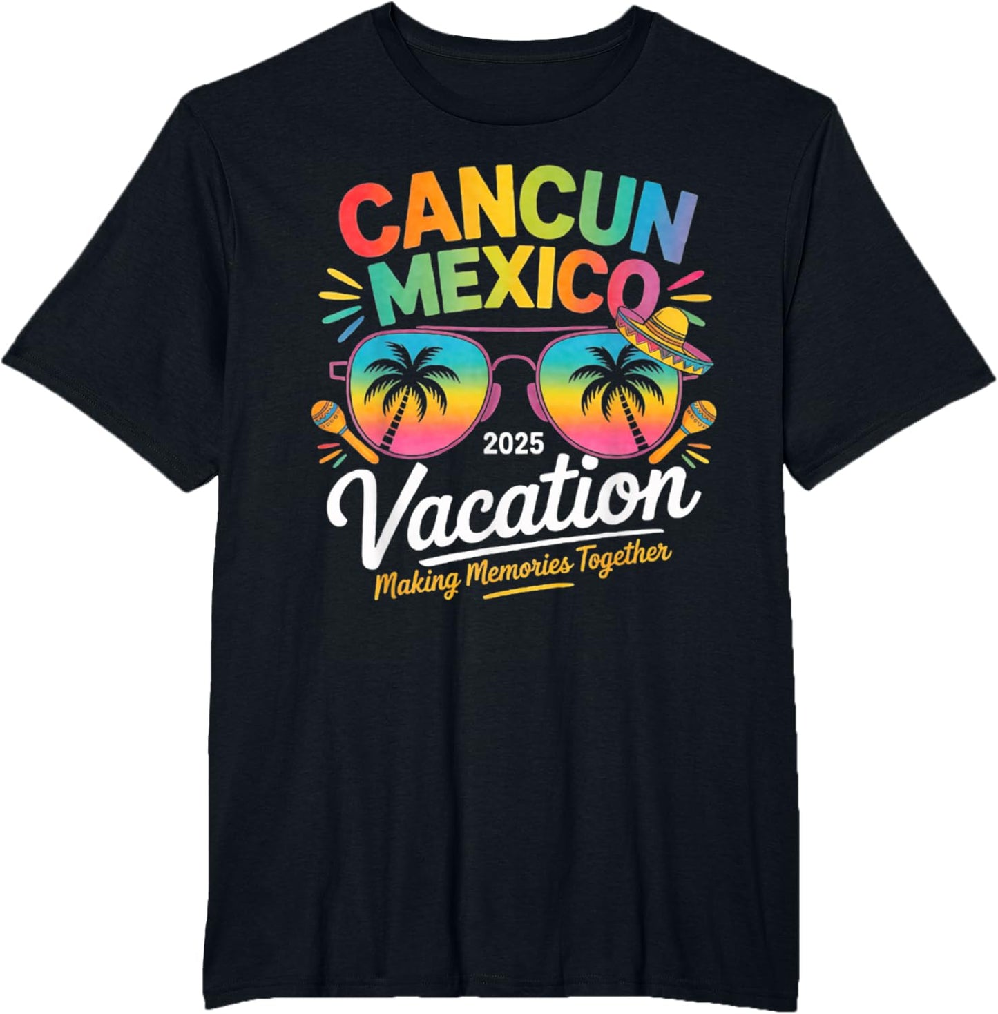 Cancun Mexico Vacation Beach 2025 Trip Group Squad Colorful