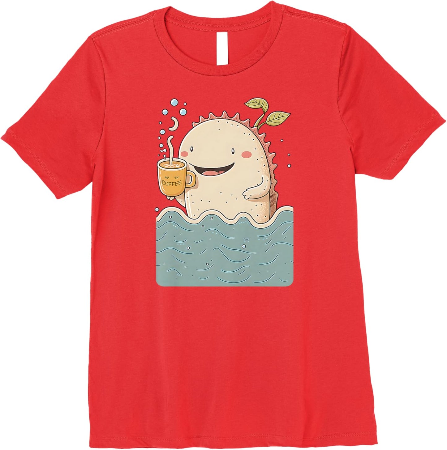 Axolotl & Coffee Kawaii Anime Funny Sea & Coffee Lovers Premium