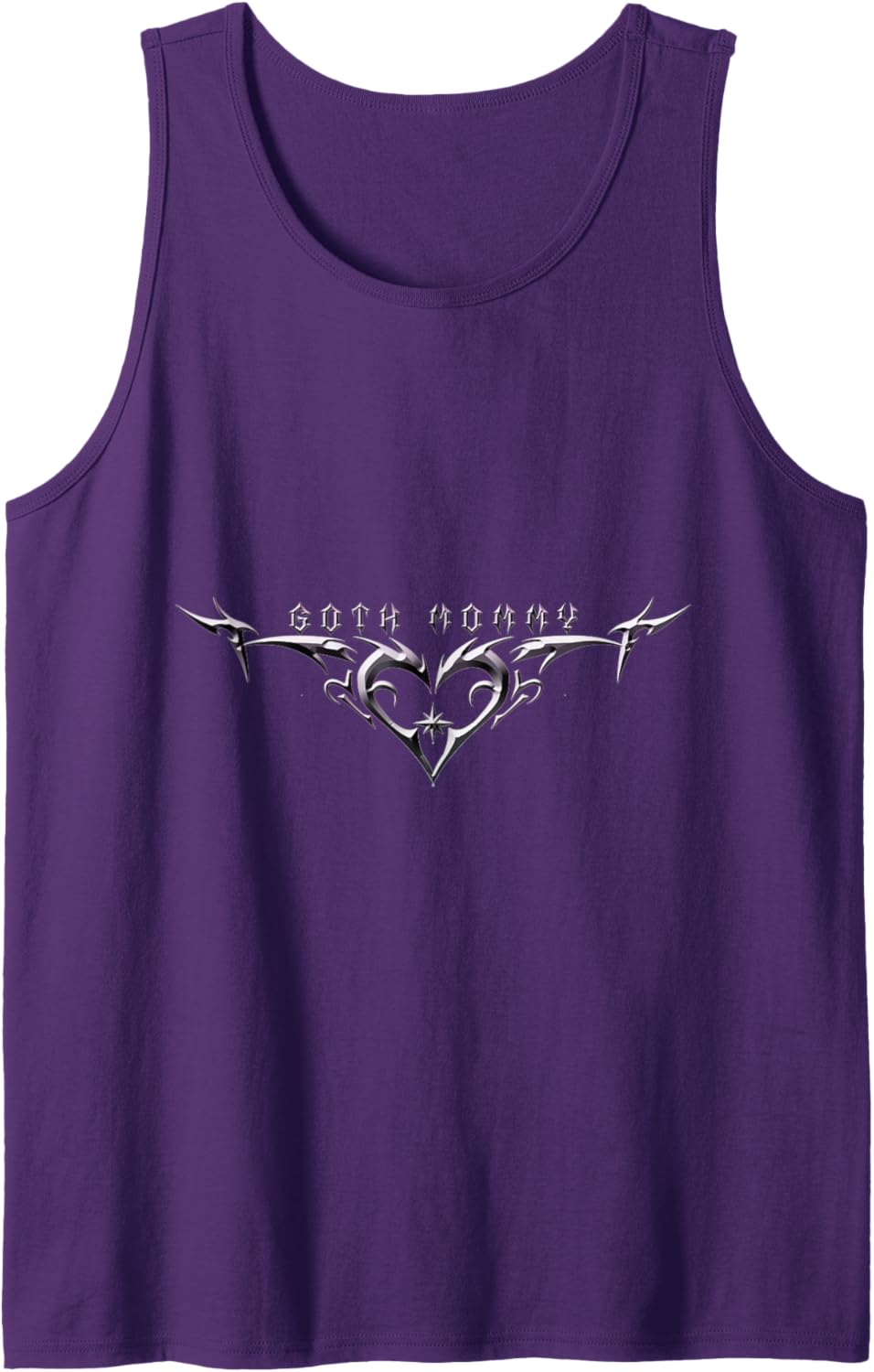 "Goth Mommy" Heart Tribal Heart Love Tattoo Aesthetic Tank Top