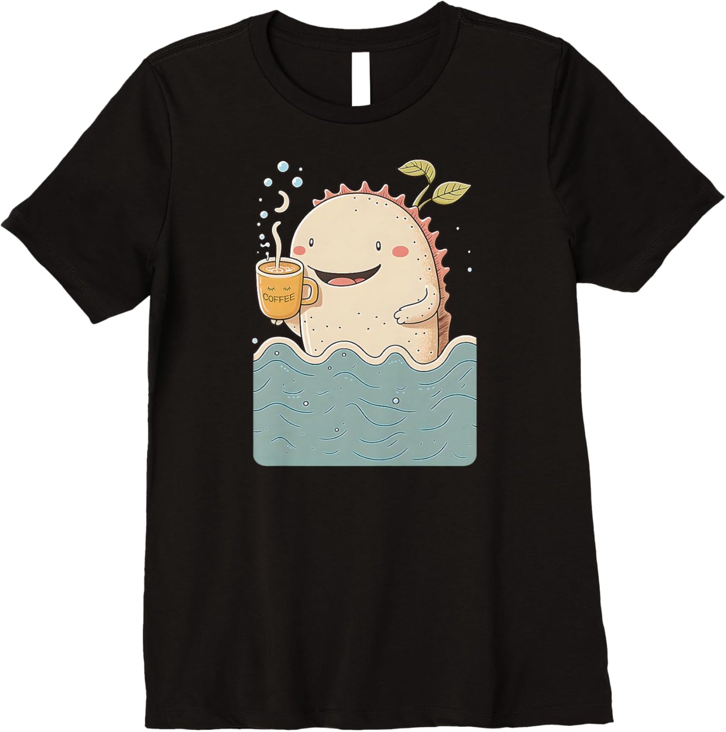 Axolotl & Coffee Kawaii Anime Funny Sea & Coffee Lovers Premium
