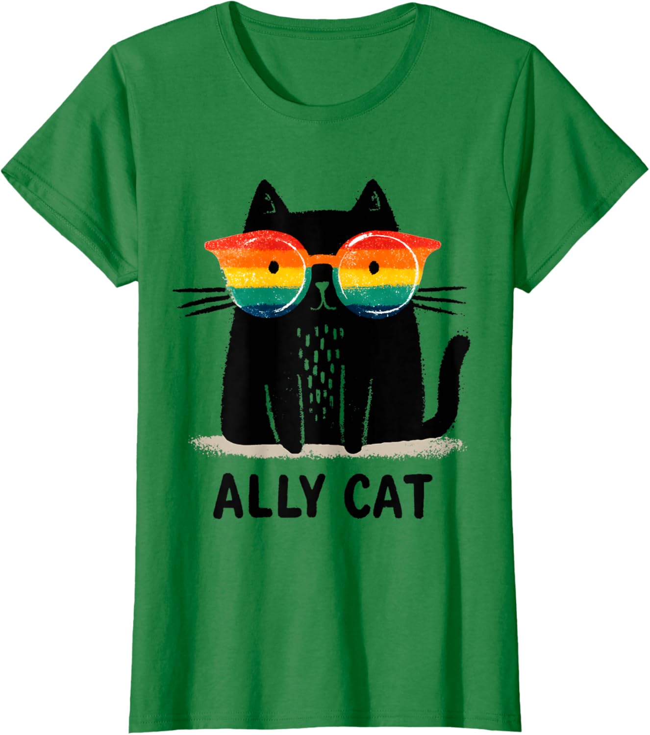 Ally Cat LGBT Gay Pride Month 2025 Rainbow Equal Rights