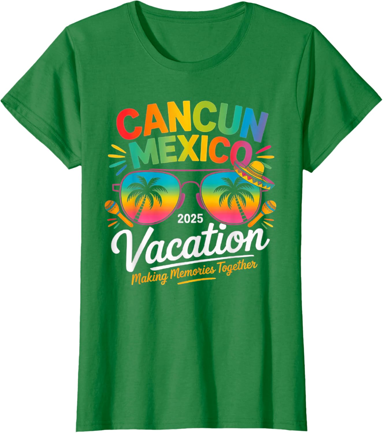 Cancun Mexico Vacation Beach 2025 Trip Group Squad Colorful